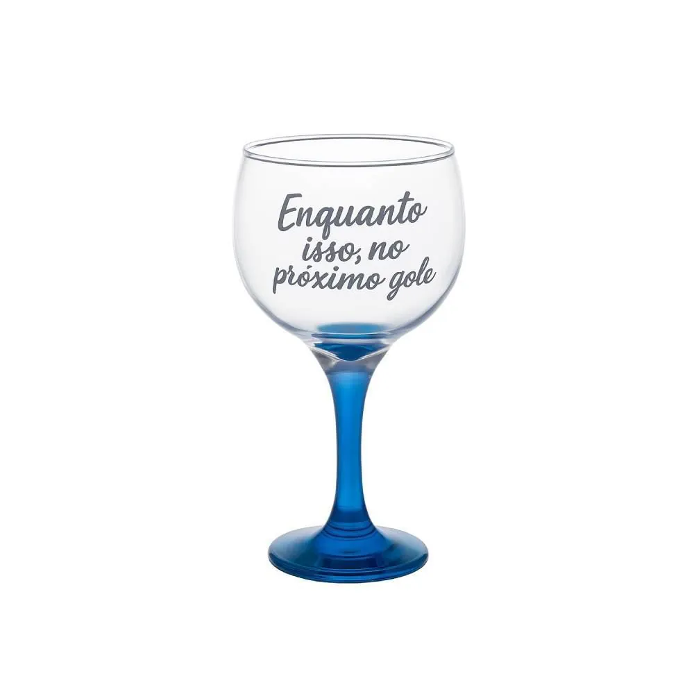 Taça Gin Frases Metalizadas 600Ml Decormartin - Sortido