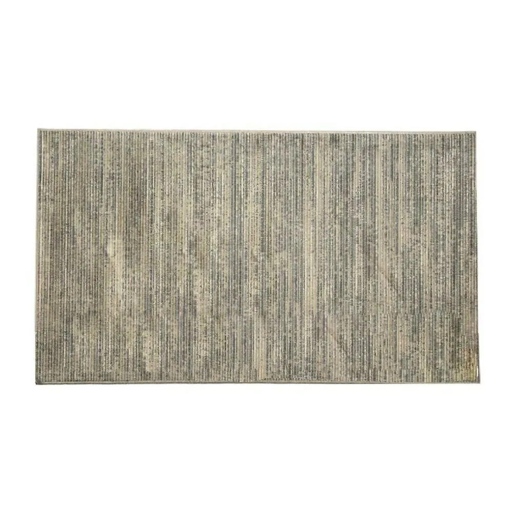 Tapete para Quarto e Sala 60Cm X 1,00M Belga - Listras Cinza e Bege