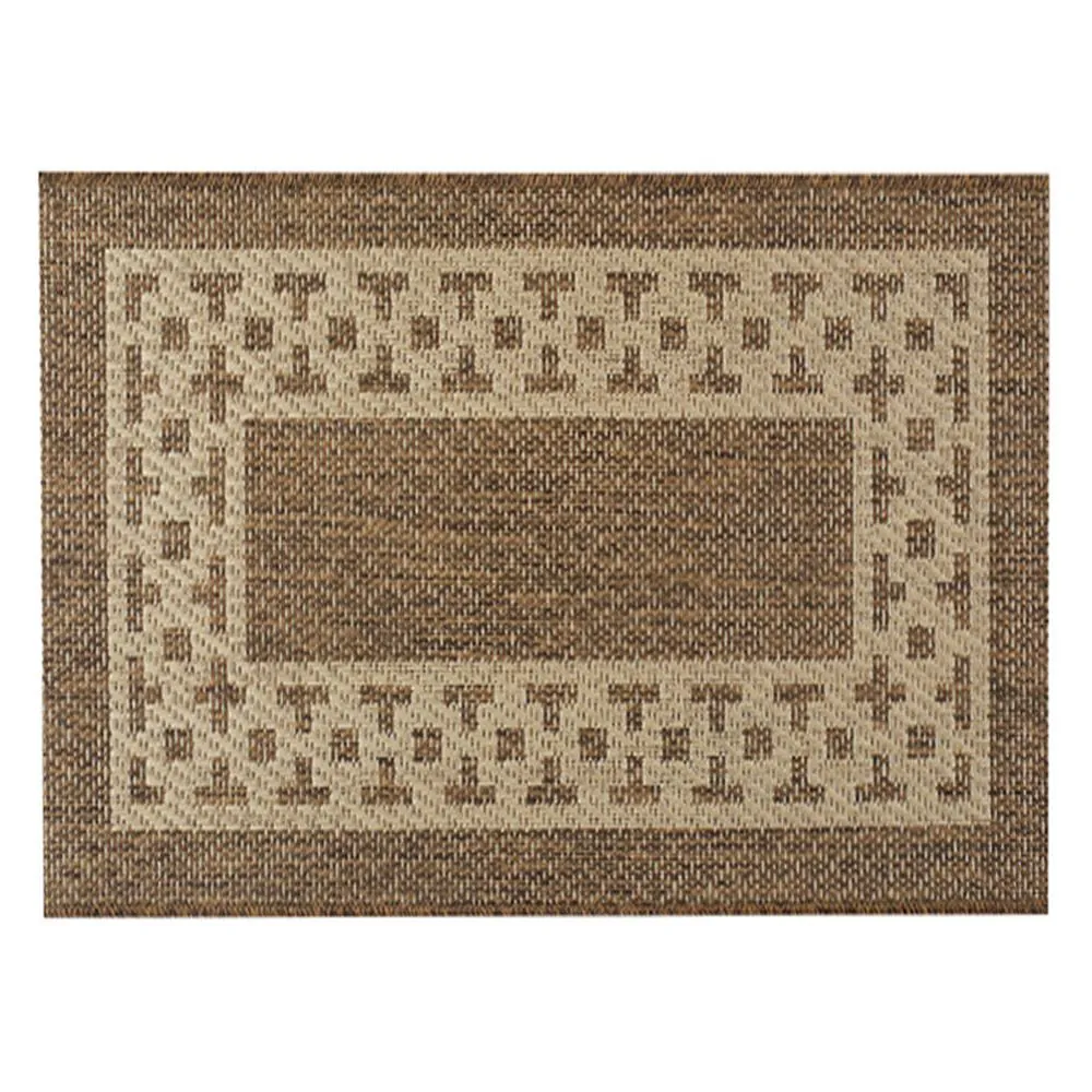 Tapete para Quarto e Sala 2,00X2,50 m Cancun Sisal - Grega Marrom