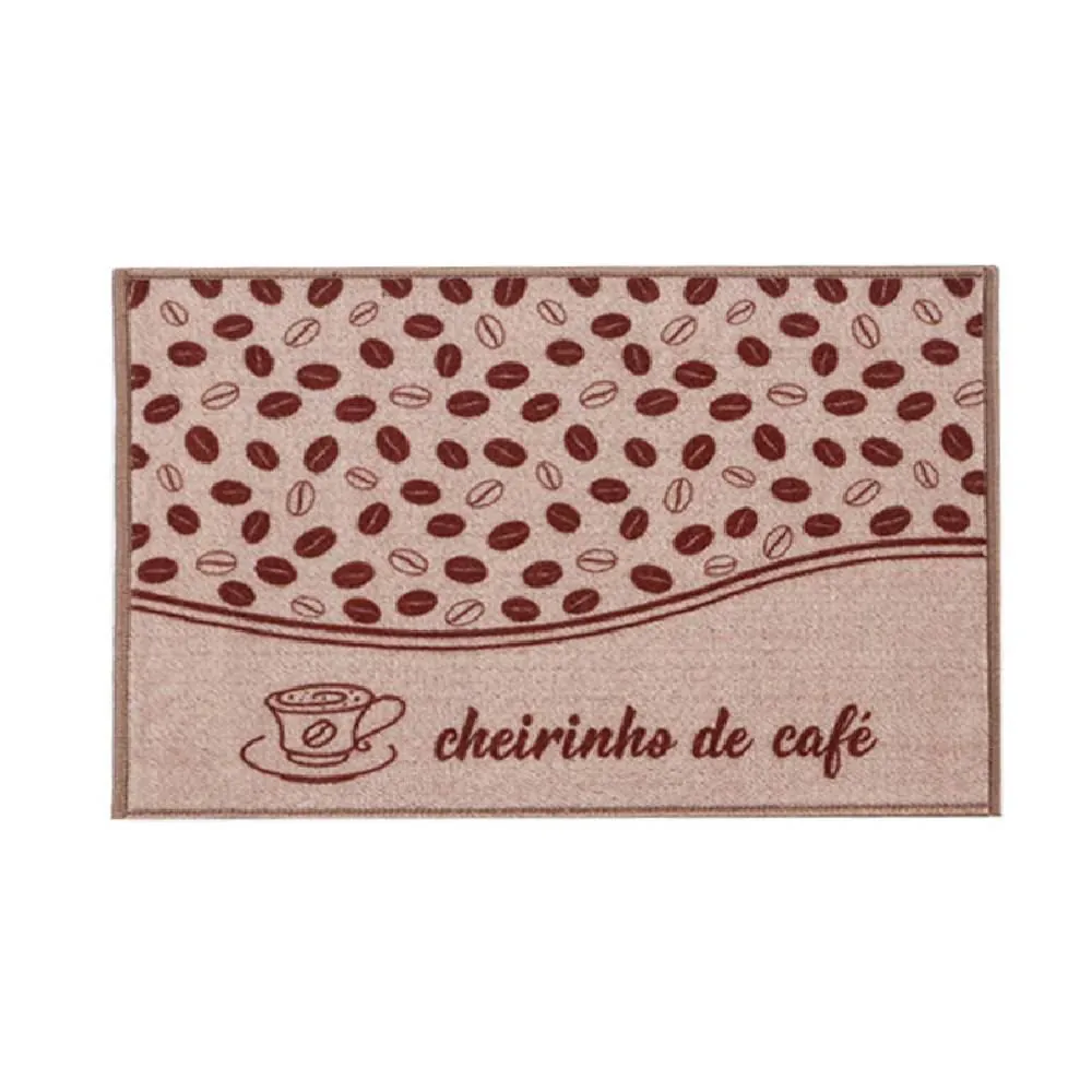 Tapete para Cozinha Gourmet 50X70 Cm - Cheirinho de Café