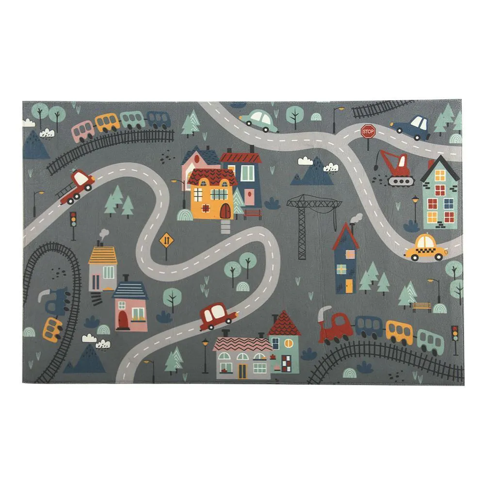 Tapete para Quarto Infantil 80X125 Cm - Carros