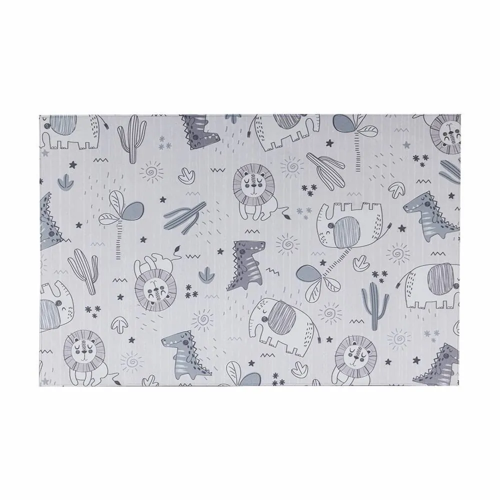Tapete para Quarto Infantil 80X125 Cm - Safari