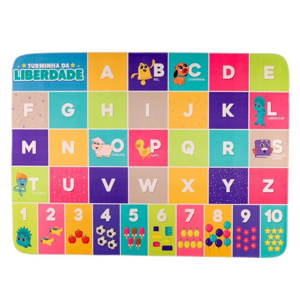 Tapete Infantil para Atividades Transfer - Turminha da Liberdade