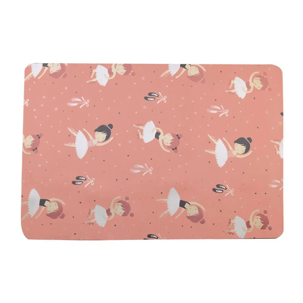 Tapete Infantil Estampado 80Cmx1,20 m - Rosa Sapatilha