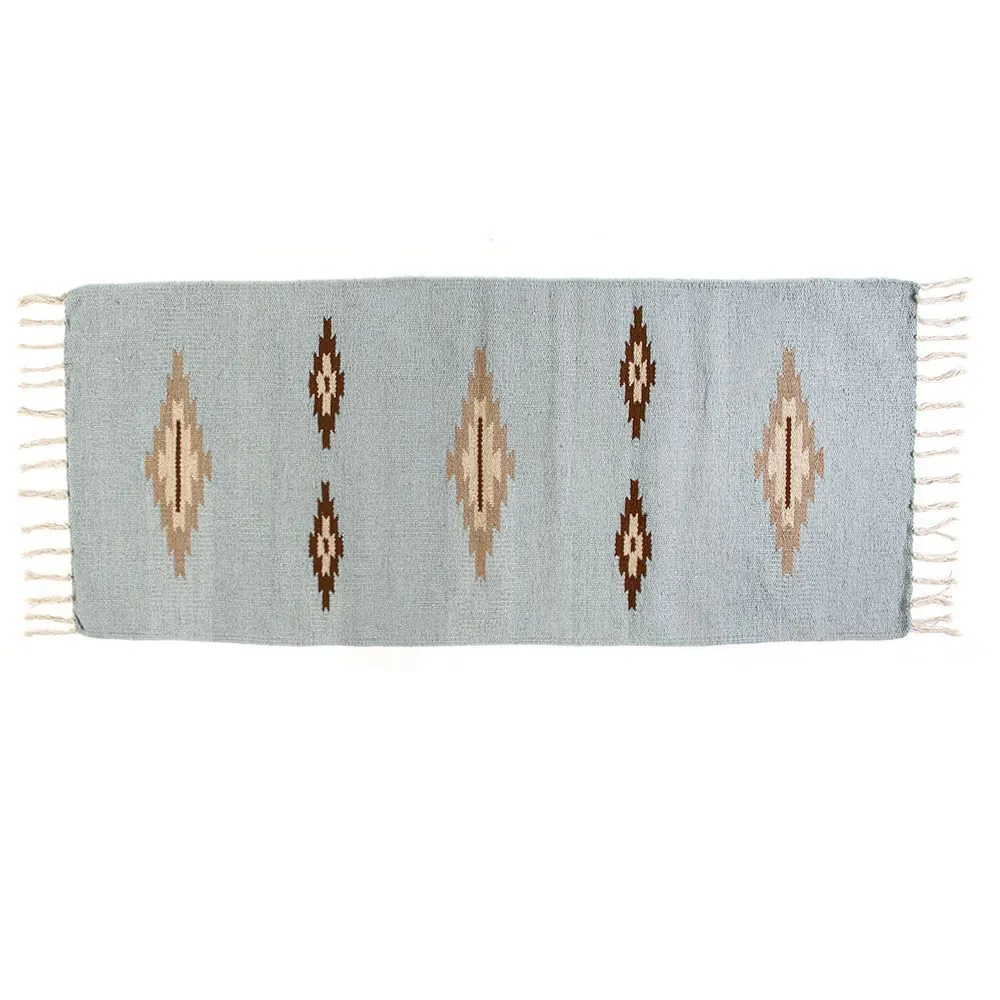 Tapete para Quarto Ou Sala 50Cmx1,20 m Kilim - Azul TI