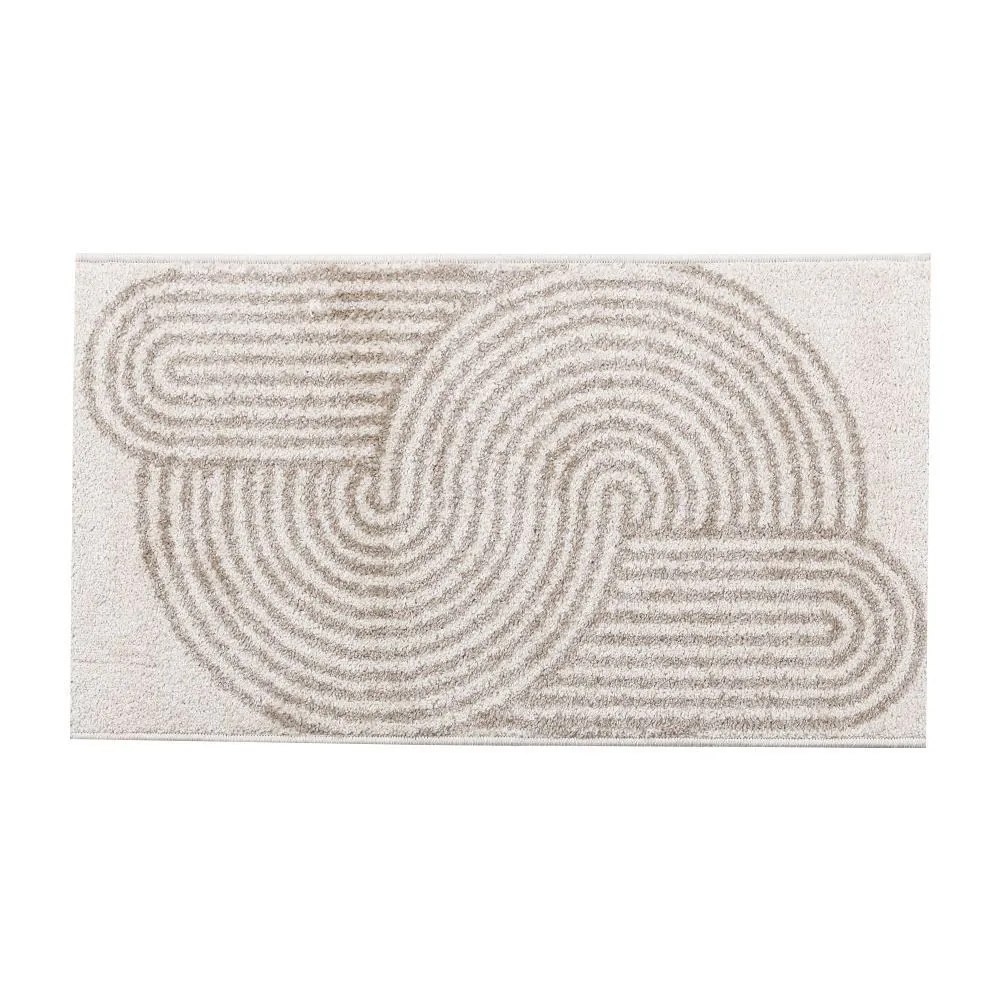 Tapete para Quarto e Sala Lotus 57X100 Cm - Design Bege