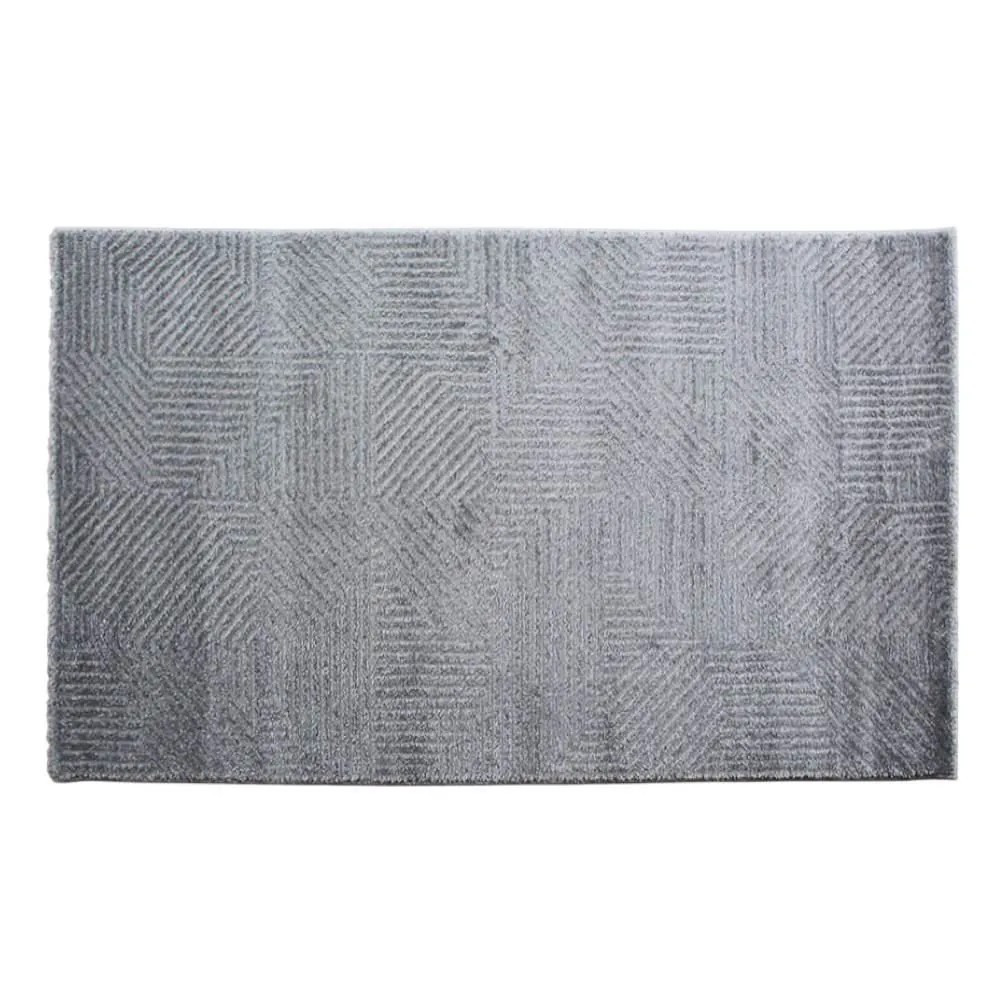 Tapete para Sala e Quarto 80Cm X 1,50M Lucca - Cinza