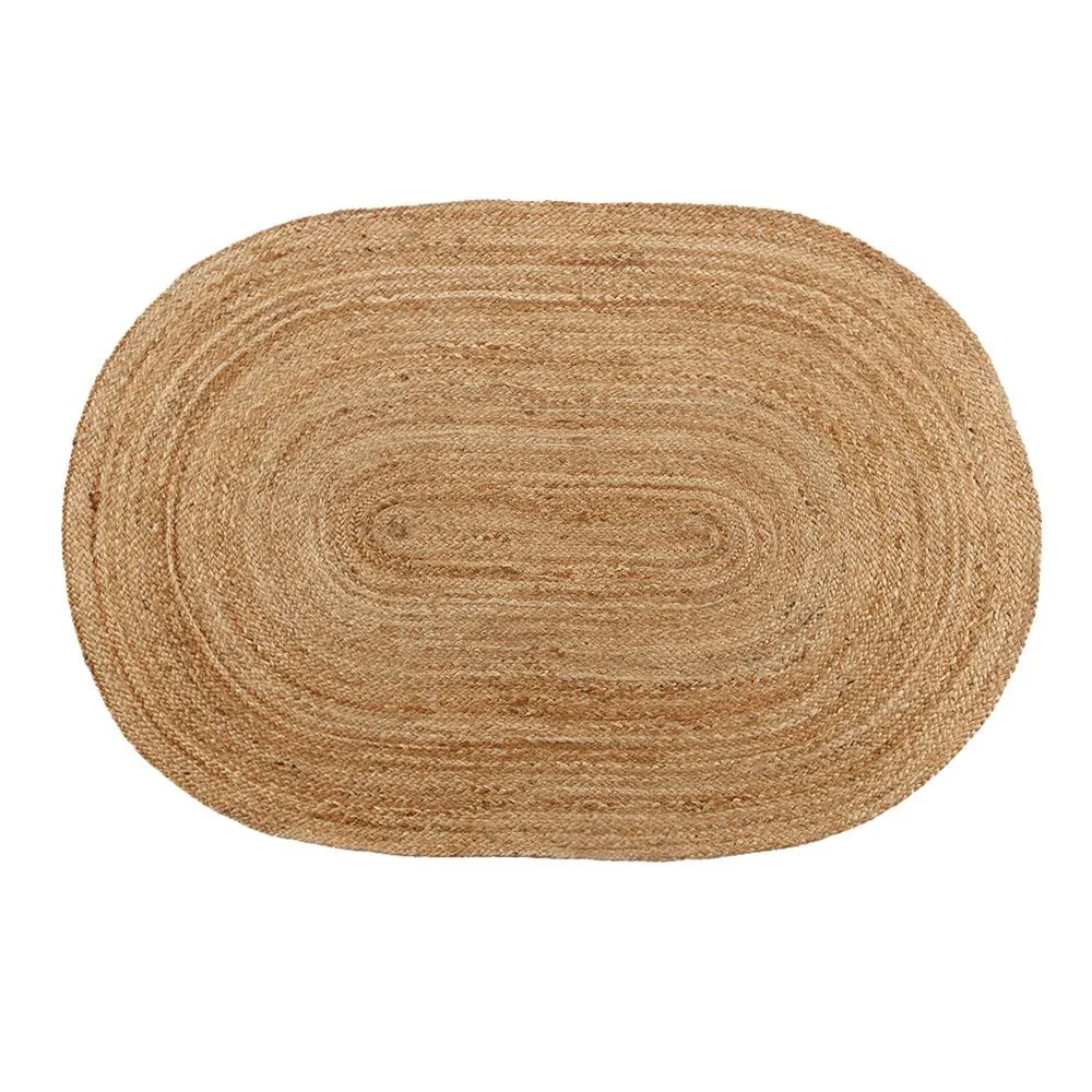 Tapete para Quarto e Sala Malta 1,00X1,50 M Oval - Bege