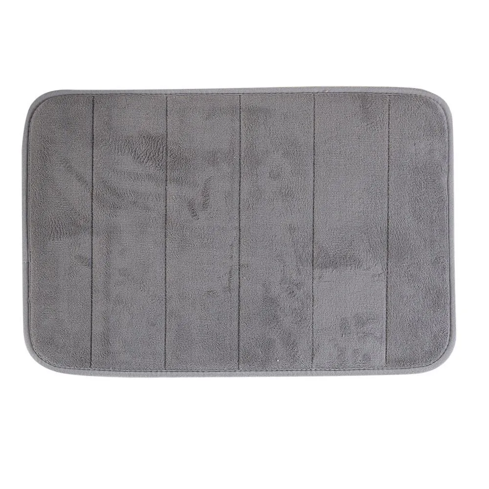 Tapete para Banheiro Majestic 40X60 Cm - Cinza Listra
