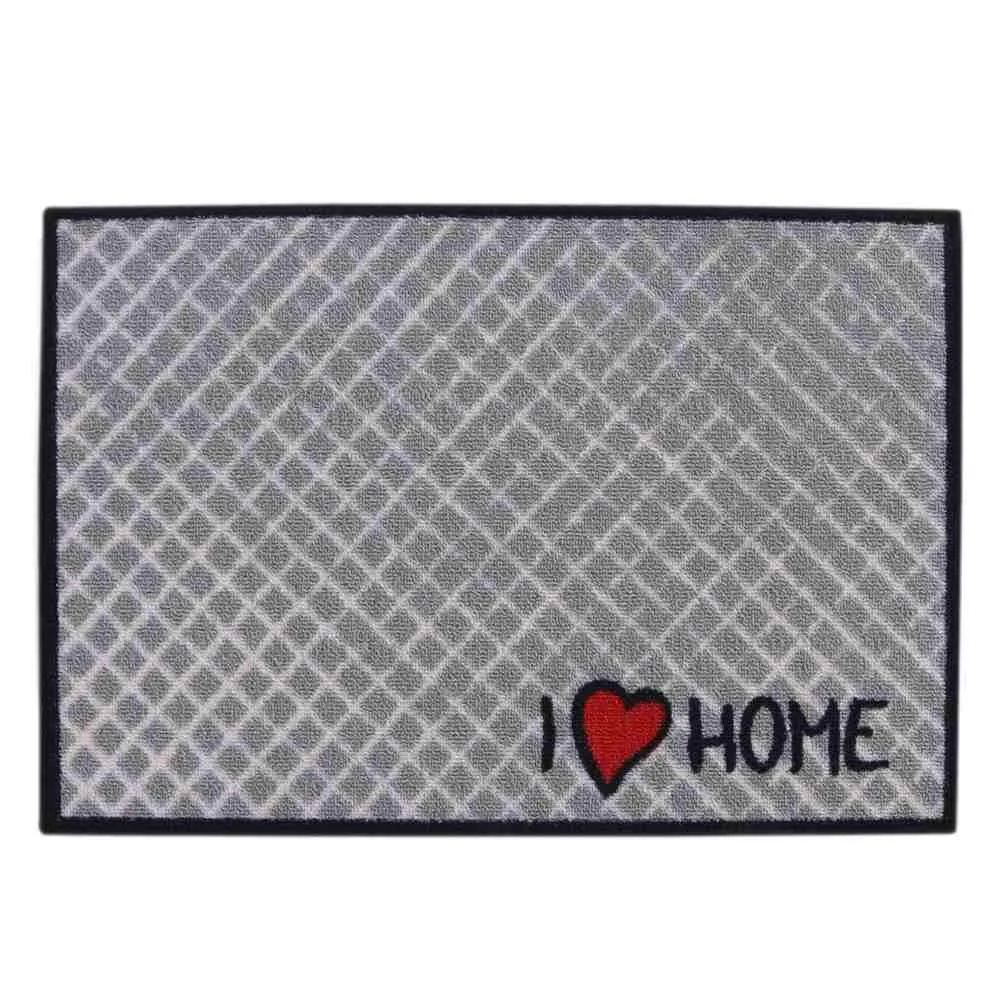 Tapete Capacho de Entrada Divertido 40X60cm - I love home