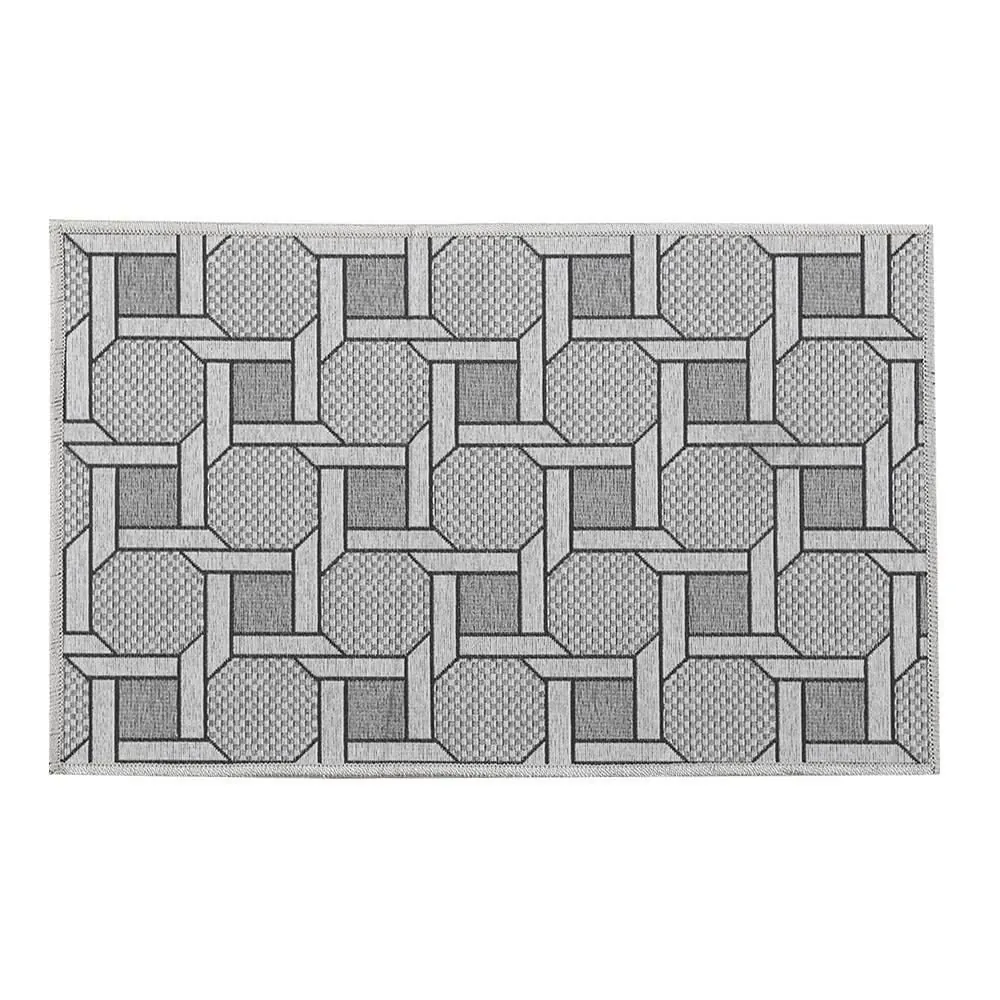 Tapete para Cozinha Siena 50X80 Cm - Corrente Cinza