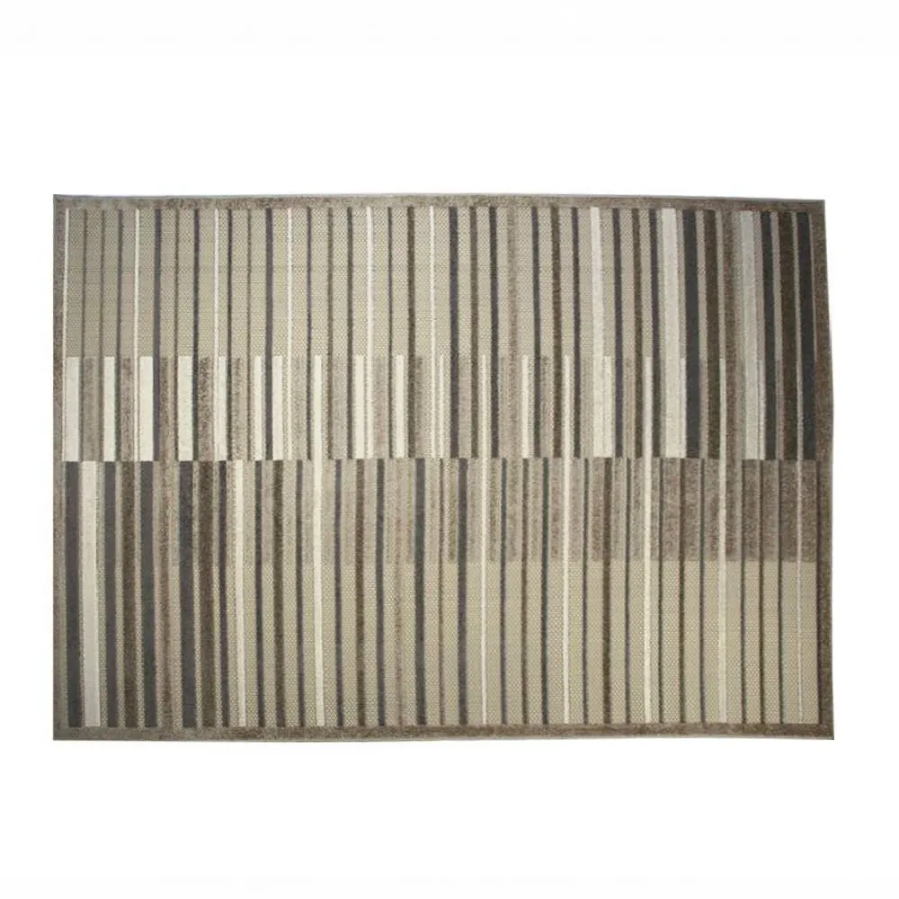 Tapete para Quarto e Sala 1,40X2,00 m Kyoto - Creme e Marrom