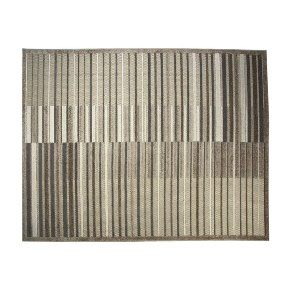Tapete para Quarto e Sala 2,00X2,50 m Kyoto - Creme e Marrom