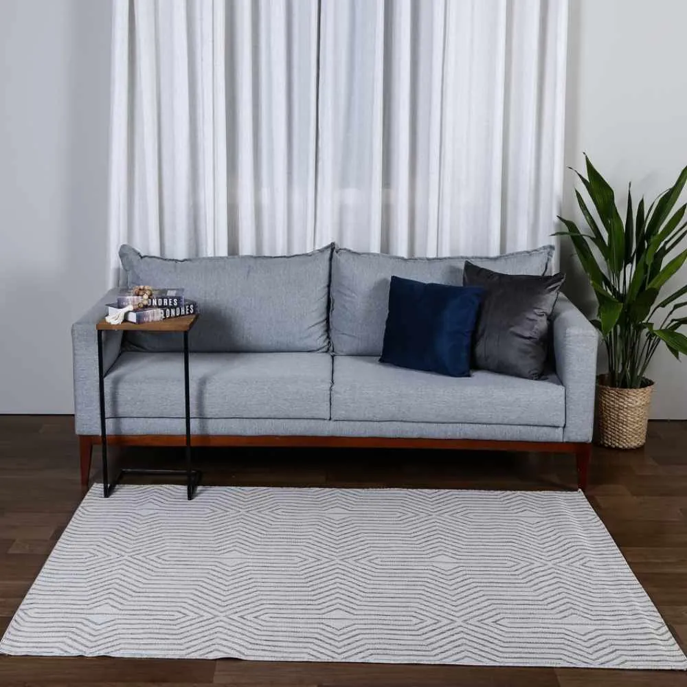 Tapete para Quarto e Sala Amazonas Sisal 1,40X2,00 Metros - Bege A5231 3D