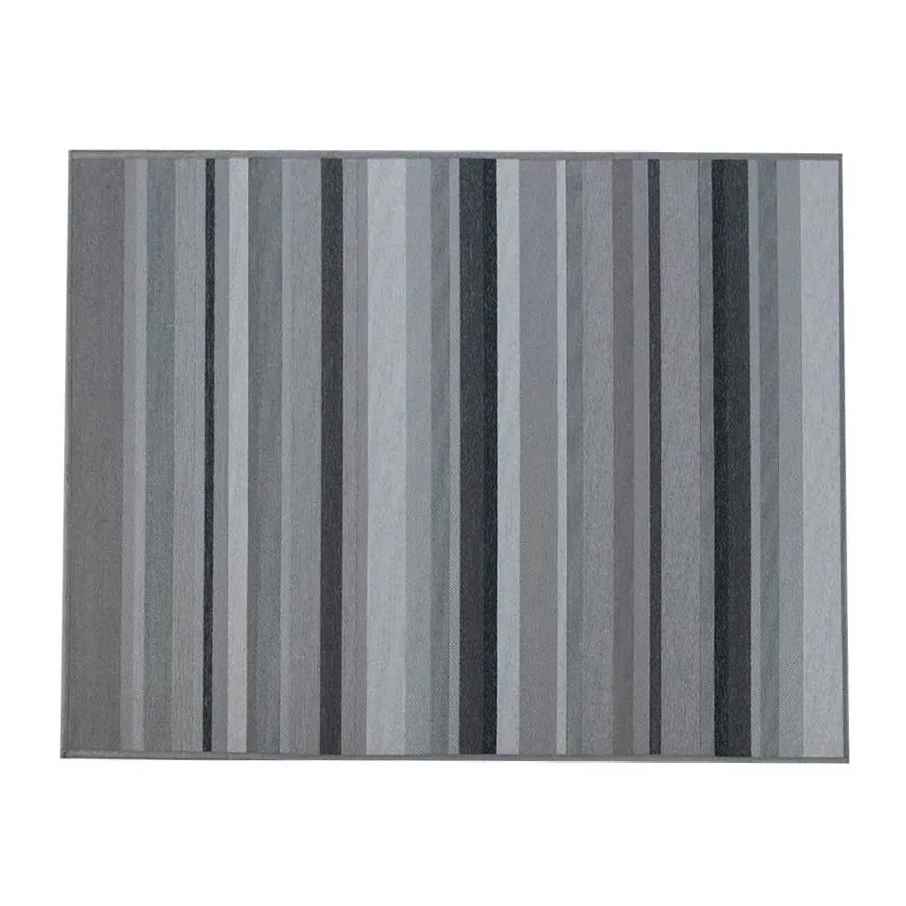 Tapete para Quarto e Sala 1,50X2,00 m Siena - Grafite 52 Faixas