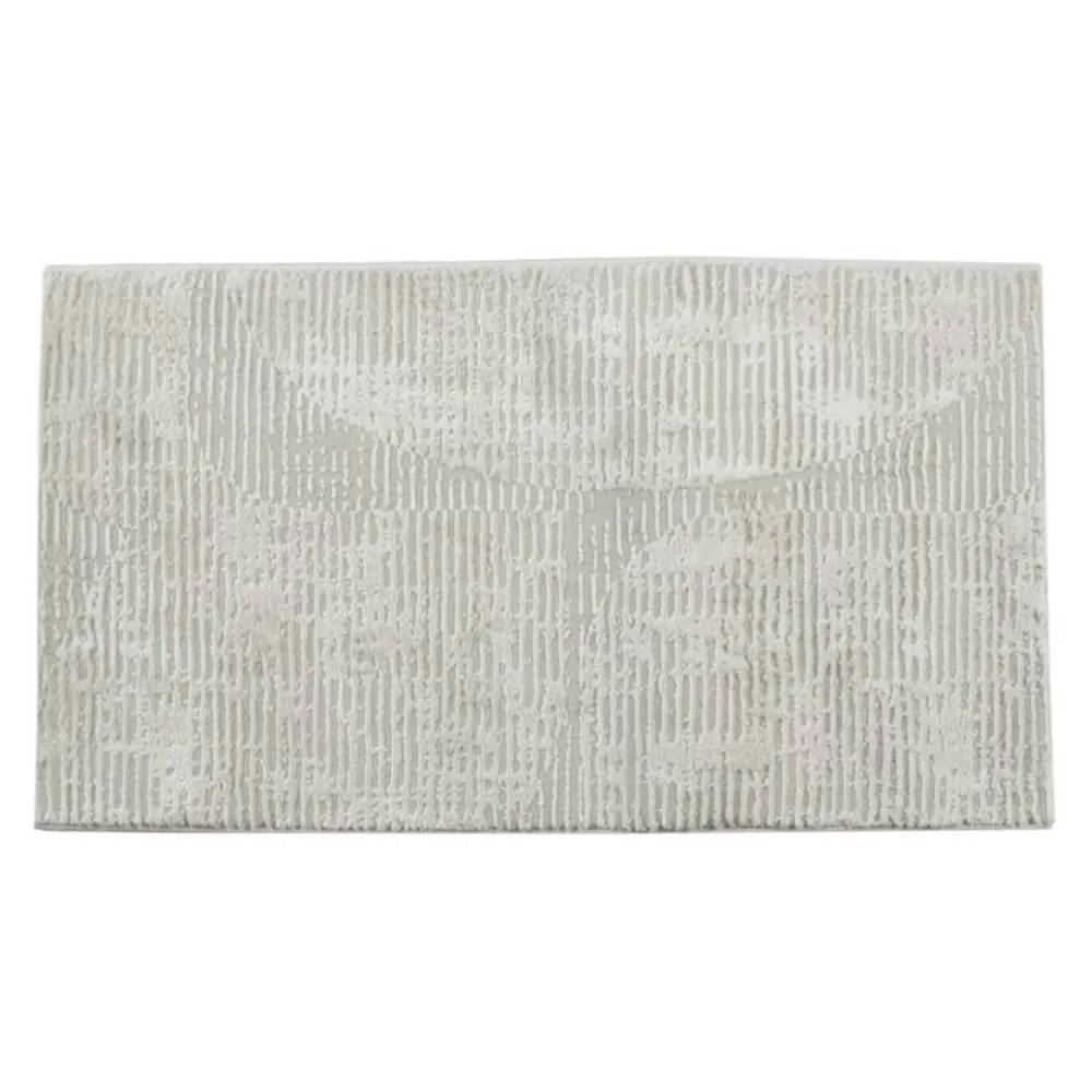 Tapete para Quarto Ou Sala 80Cm X 1,50M Versalhes - Creme e Branco