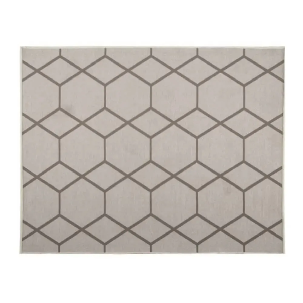 Tapete para Quarto Ou Sala 2,00X2,50 m Siena - Areia Hexagonal