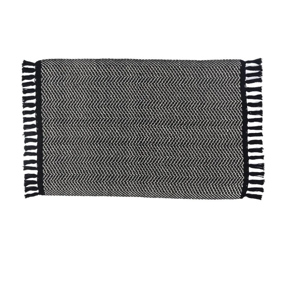 Tapete para Quarto Ou Sala 50X80 Cm Naturalle - Preto