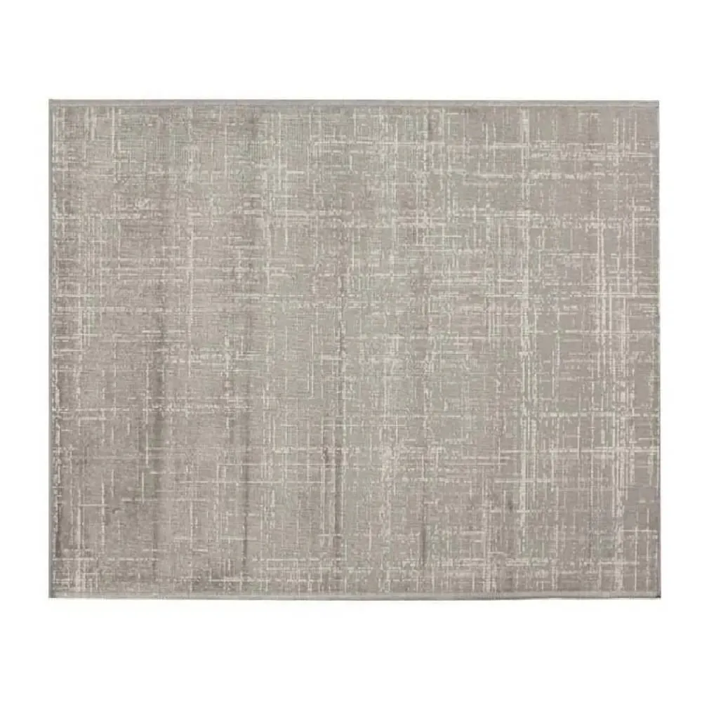Tapete para Quarto e Sala 2,00X2,40 m Belga - Linho Cinza e Bege