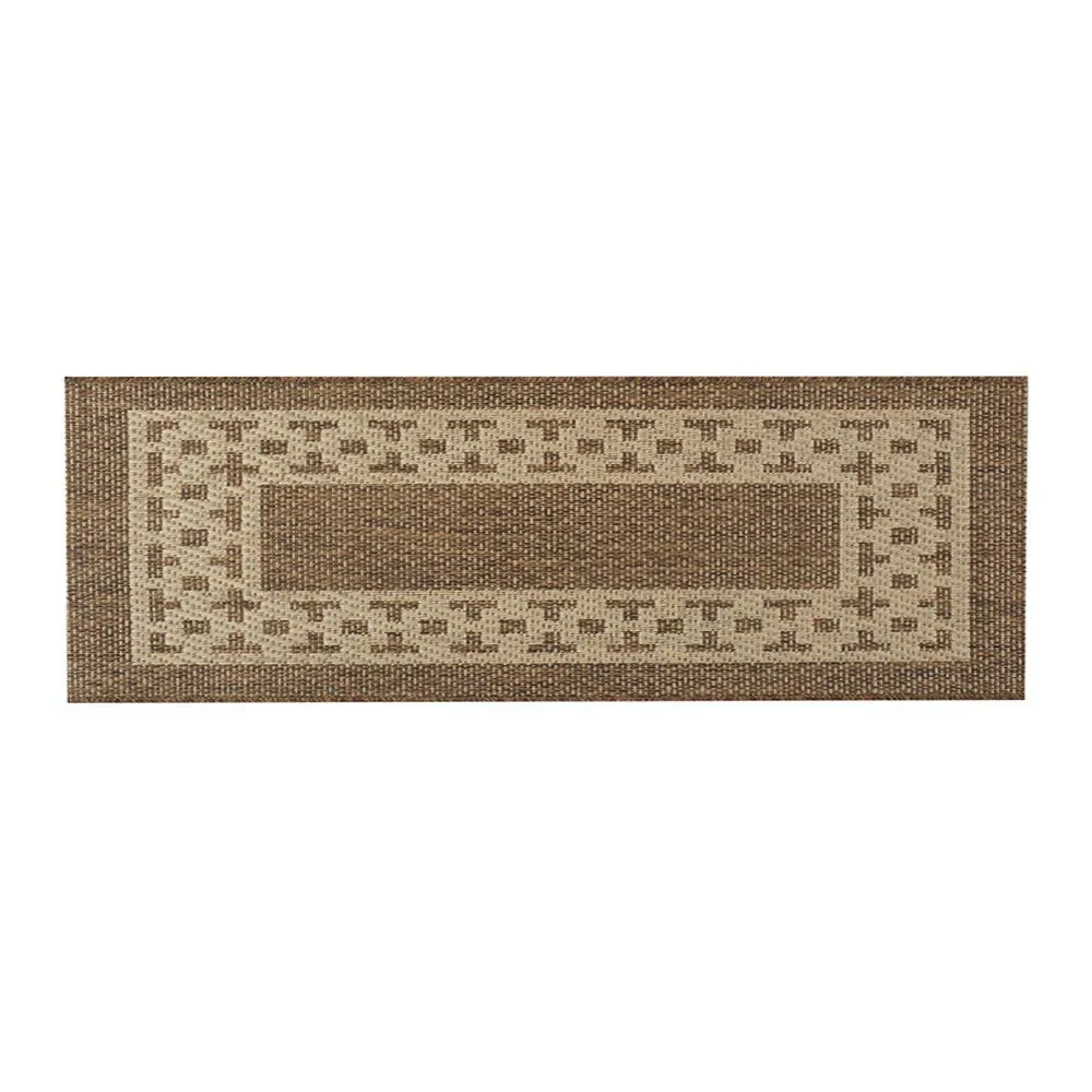 Tapete para Cozinha 66 Cmx2,00 m Cancun Sisal - Grega Marrom