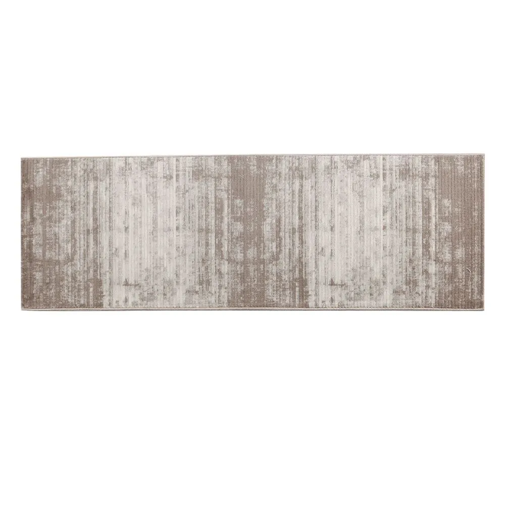 Tapete para Quarto e Sala 60Cm X 1,80M Platinium - Cinza e Bege