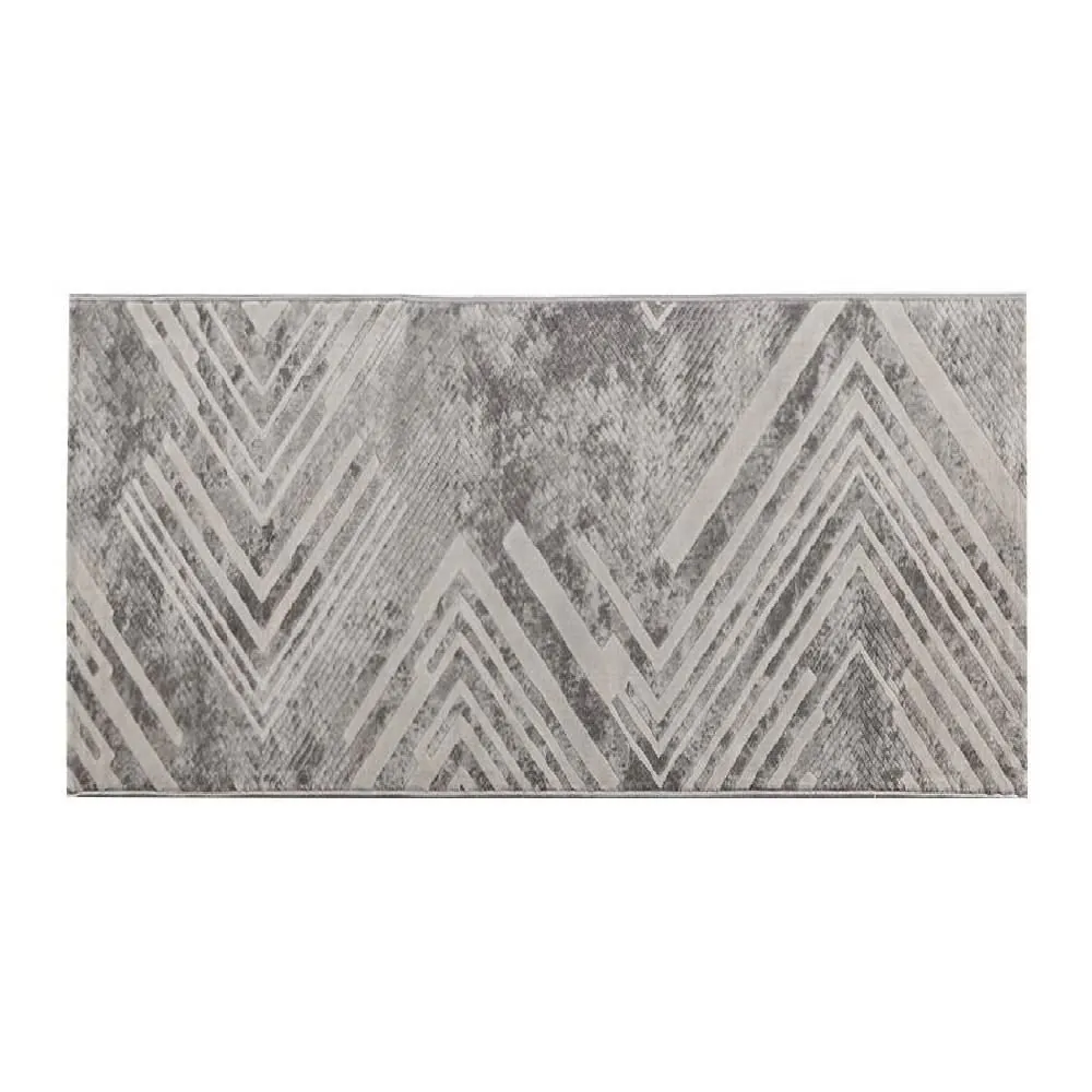 Tapete para Quarto e Sala 80Cmx1,50 m Platinium - Cinza com Bege
