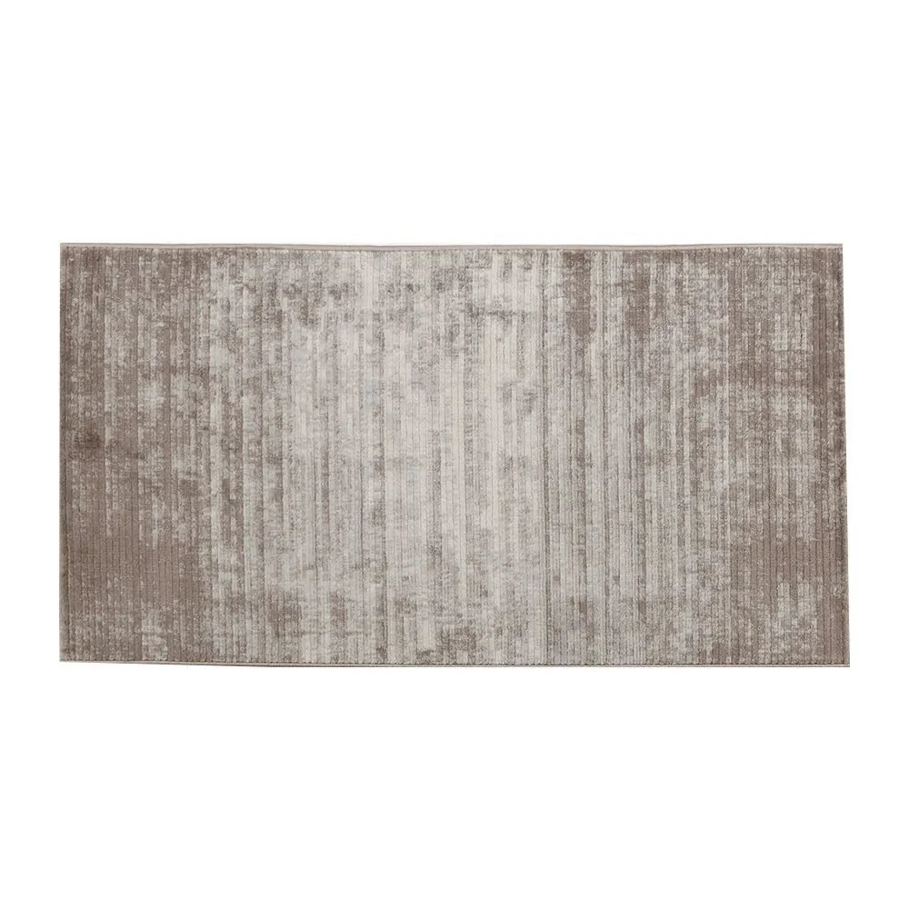 Tapete para Quarto e Sala 80Cmx1,50 m Platinium - Cinza e Bege