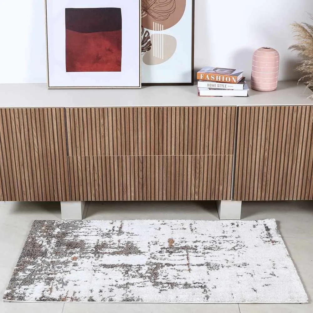 Tapete Tokyo 0,80X1,50 - Bege Cinza