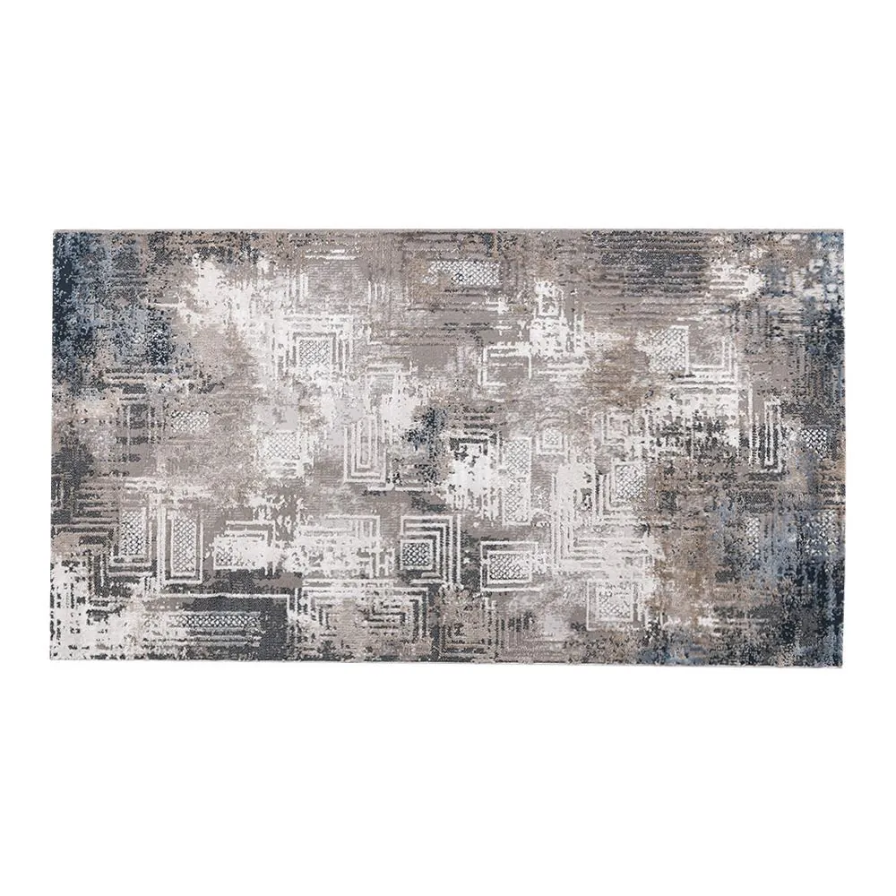 Tapete para Quarto e Sala Toscana 80Cm X 1,50M Toscana - Cinza Marinho