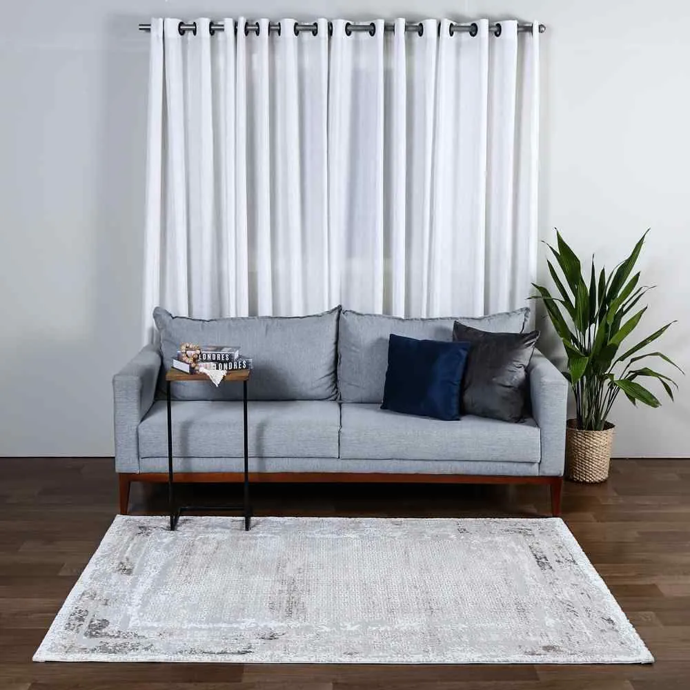 Tapete para Quarto e Sala 2,00 X 2,50M Toscana - Antracite Cinza