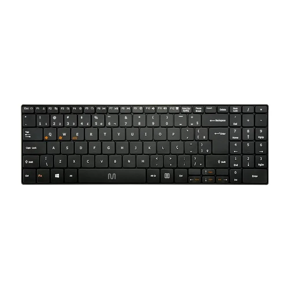 Teclado Slim Sem Fio Bluetooth Multi Ts300 - Preto