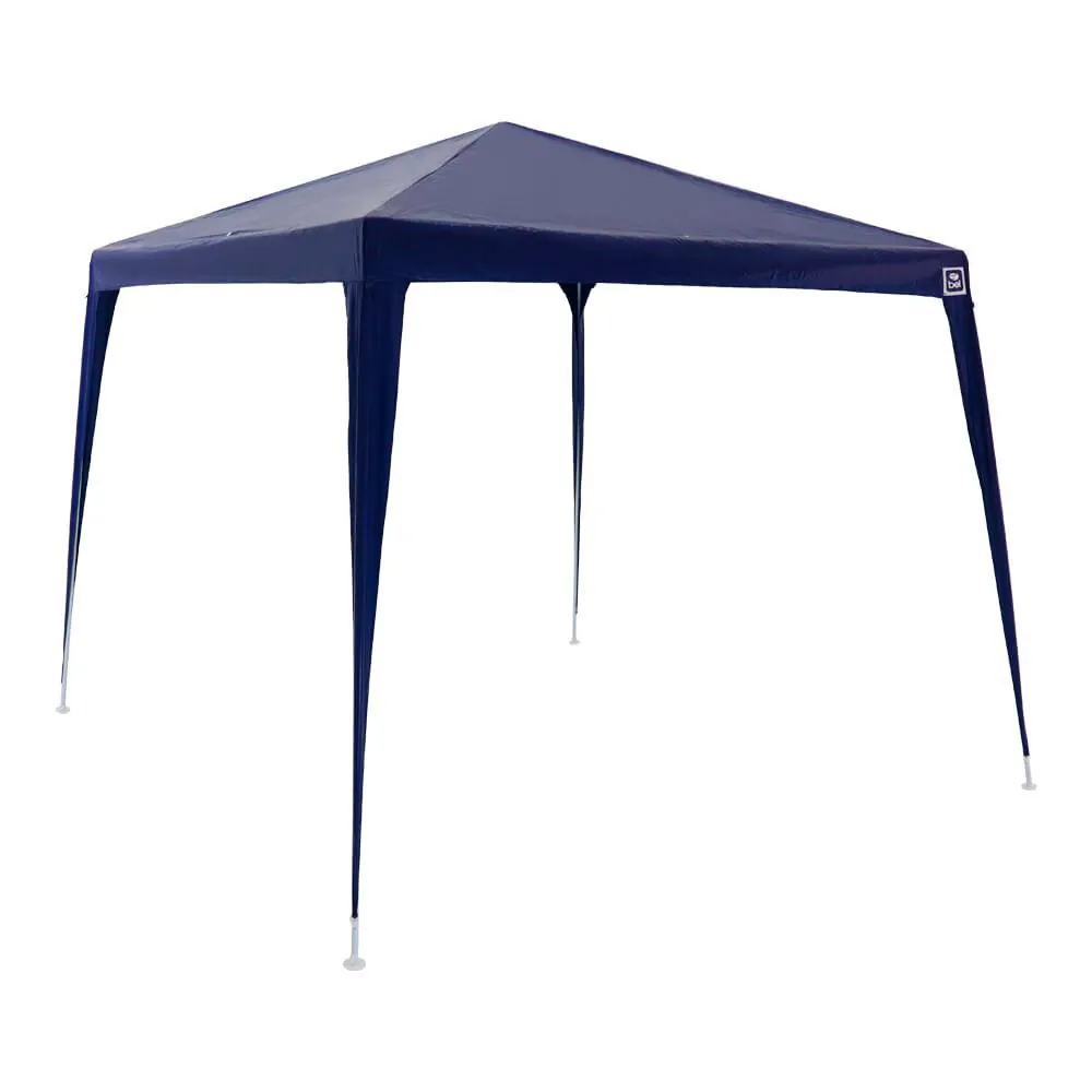 Tenda Gazebo Tubular 3X3 Metros Bel Fix Cobertura em Polietileno - Azul