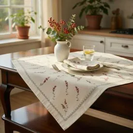 Toalha Centro de Mesa 78Cm X 78Cm Clean Döhler - Chintz Azul Novo