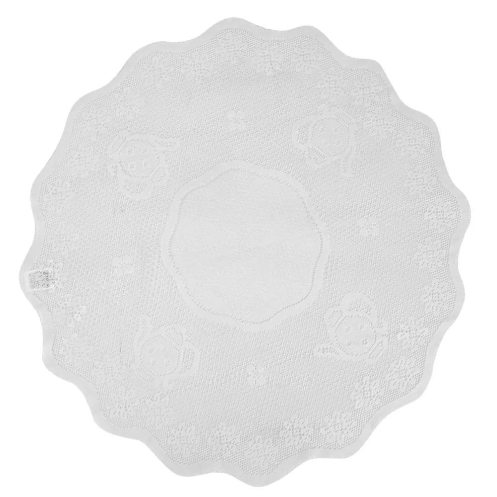 Toalha Centro de Mesa de Renda Redonda 75Cm Clássica - Branco