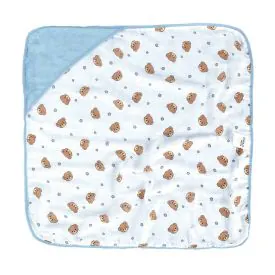 Toalha com Capuz de Canto Plush Baby - Urso Bege
