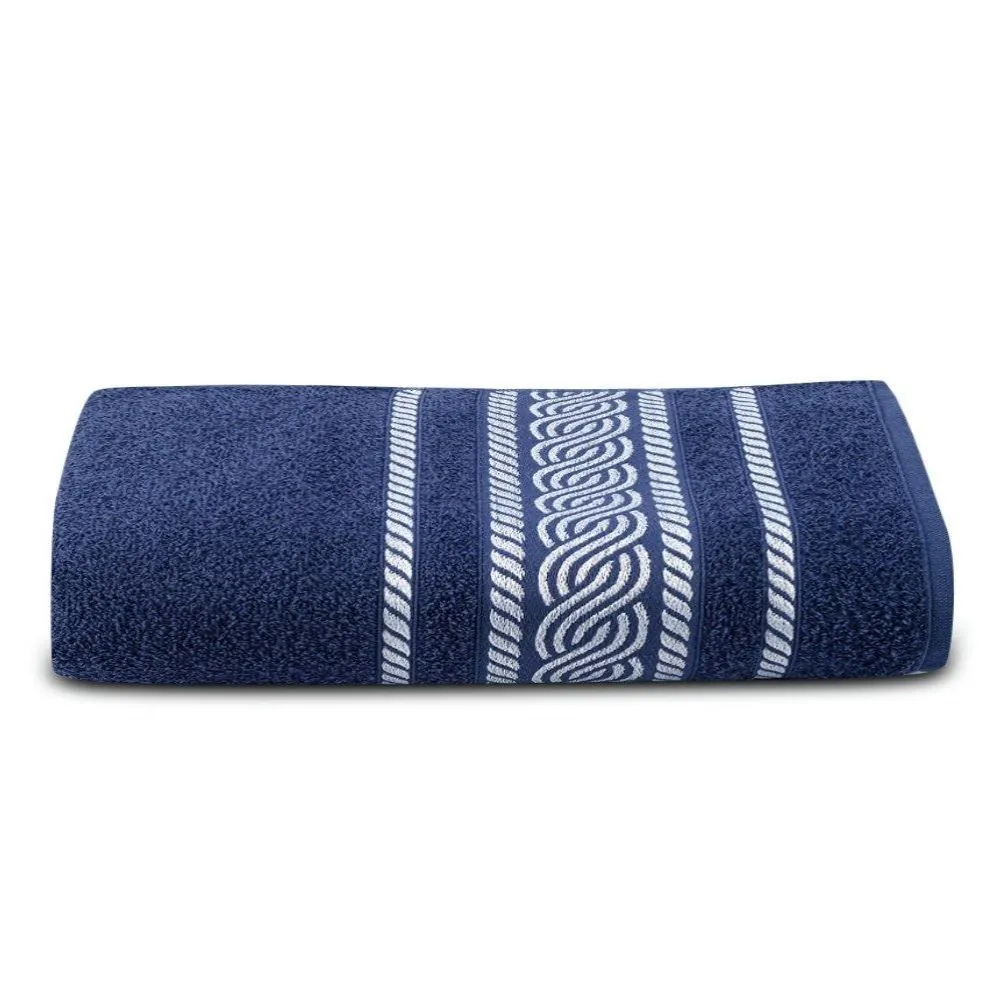 Toalha de Banho 100% Algodão Napole - Azul Marinho