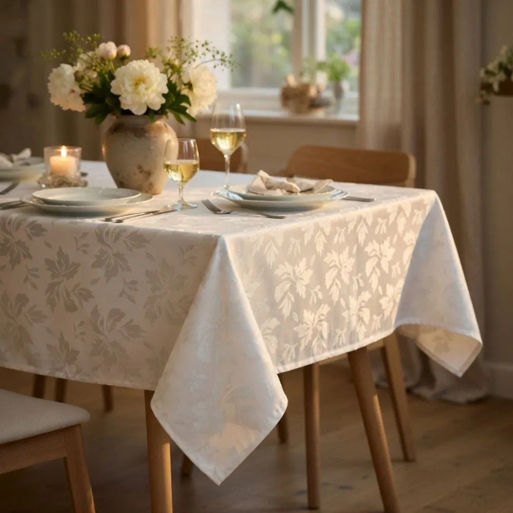 Toalha de Mesa 1,35M X 1,35M Elegance - Branco