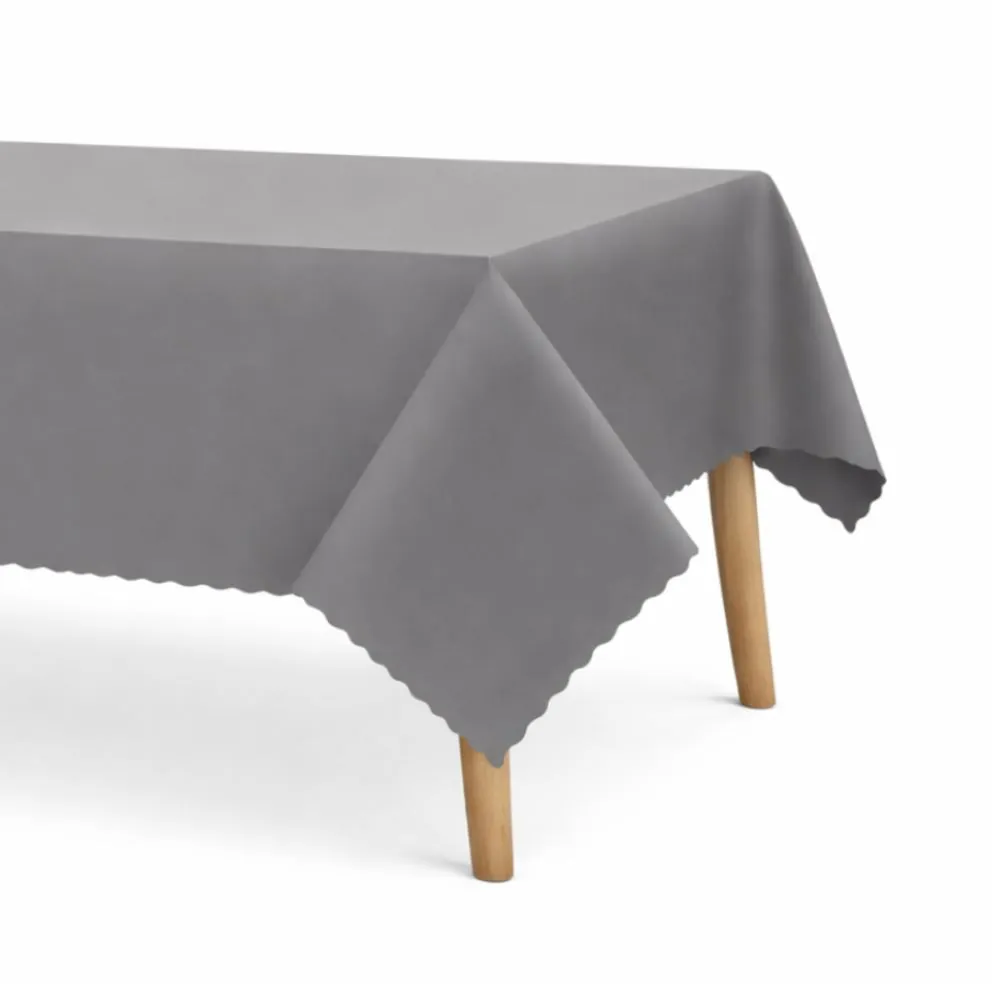 Toalha de Mesa 1,40 X 2,10 m Gourmet Salehtex - Prata