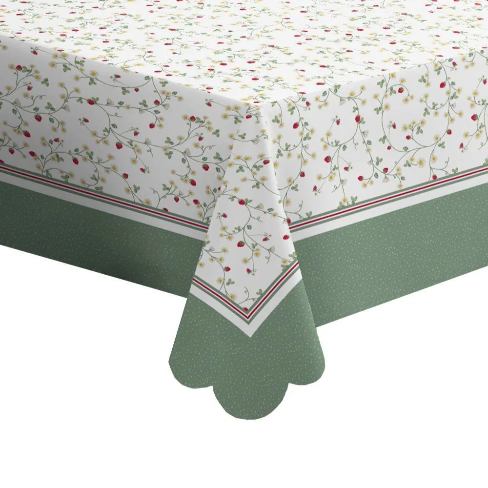 Toalha de Mesa 1,40 X 2,10 m Estampada - Morangos