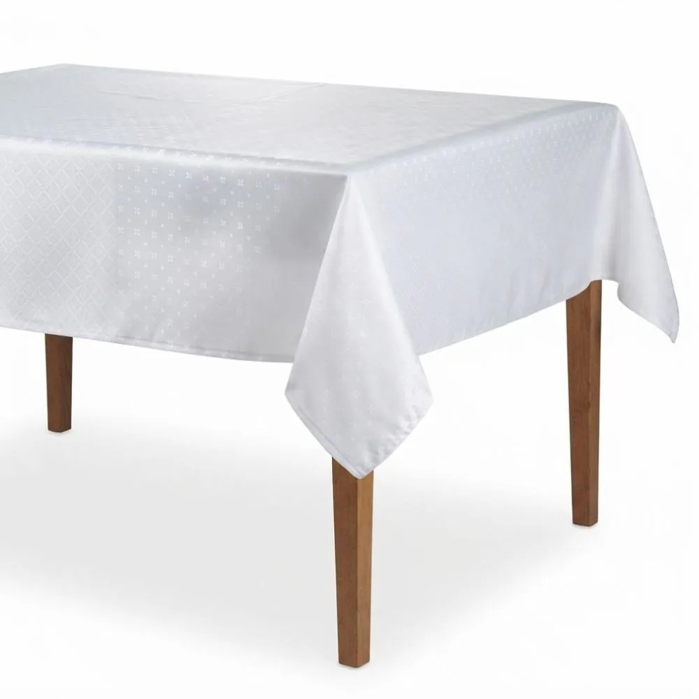Toalha de Mesa 1,40X2,10 m Requinte Döhler - Branco TJ-5796