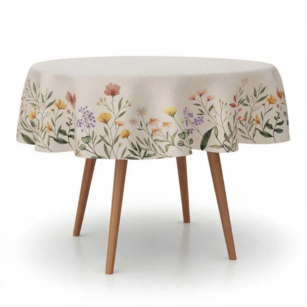 Toalha de Mesa 1,50M Redonda Estampada - Garden