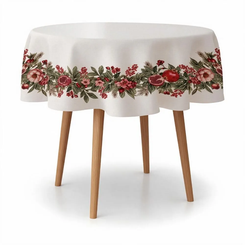 Toalha de Mesa 1,50M Redonda Estampada - Roma