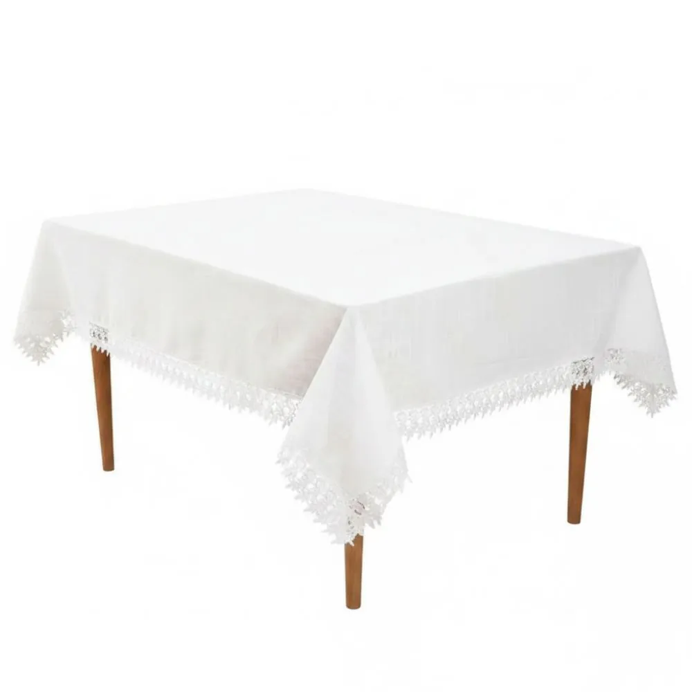 Toalha de Mesa 1,60M X 2,50M Renda Guipir - Veneza