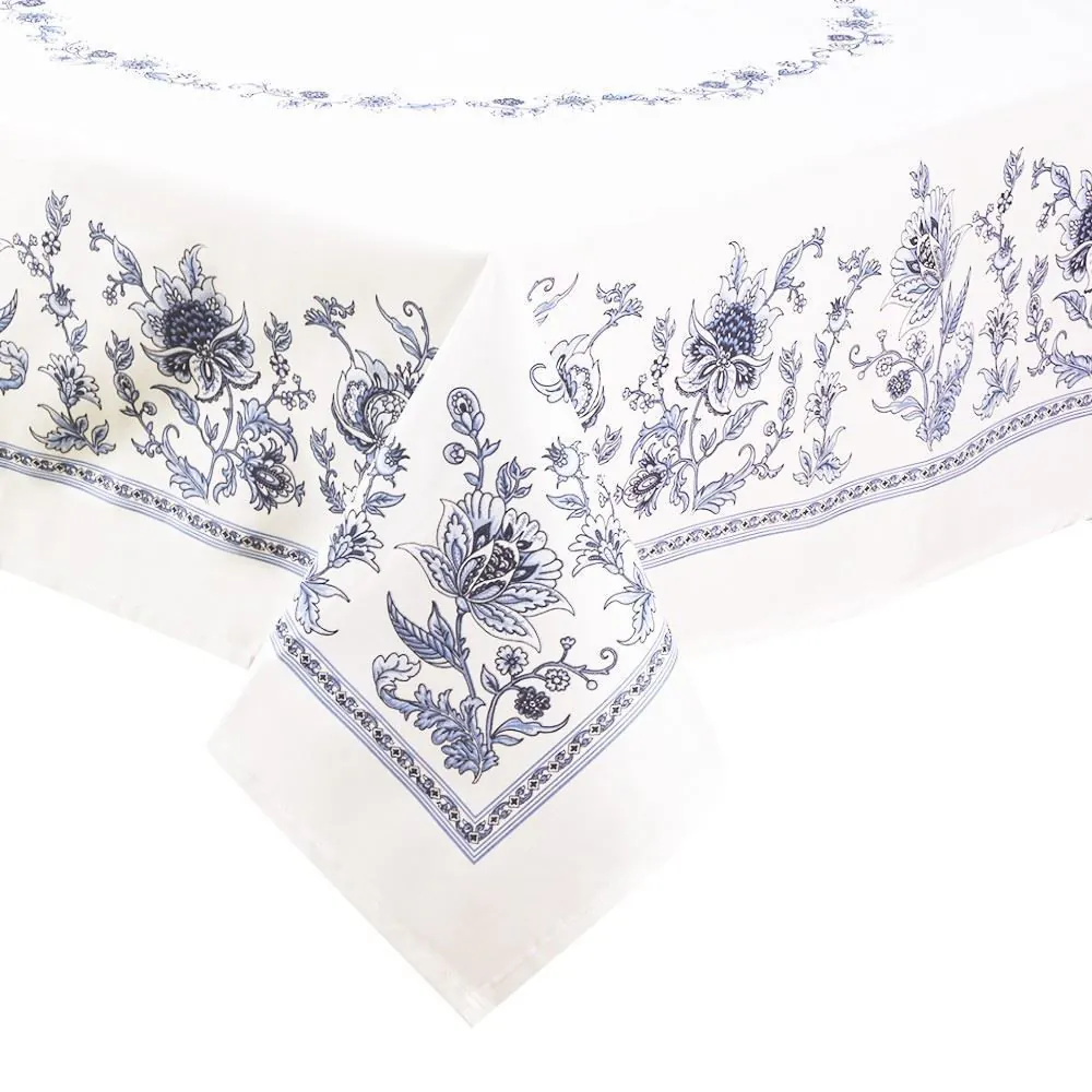 Toalha de Mesa 1,40 X 1,40 m Clean Döhler - Chintz Azul Novo