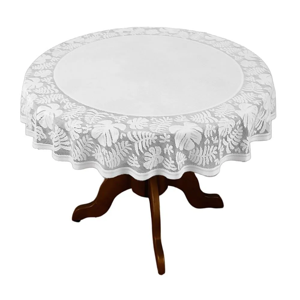 Toalha de Mesa Redonda Ibiza 1,50M - Branco