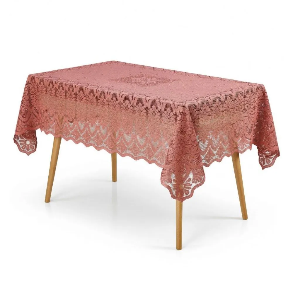 Toalha de Mesa Retangular 1,50M X 2,20M Arabesco - Rose