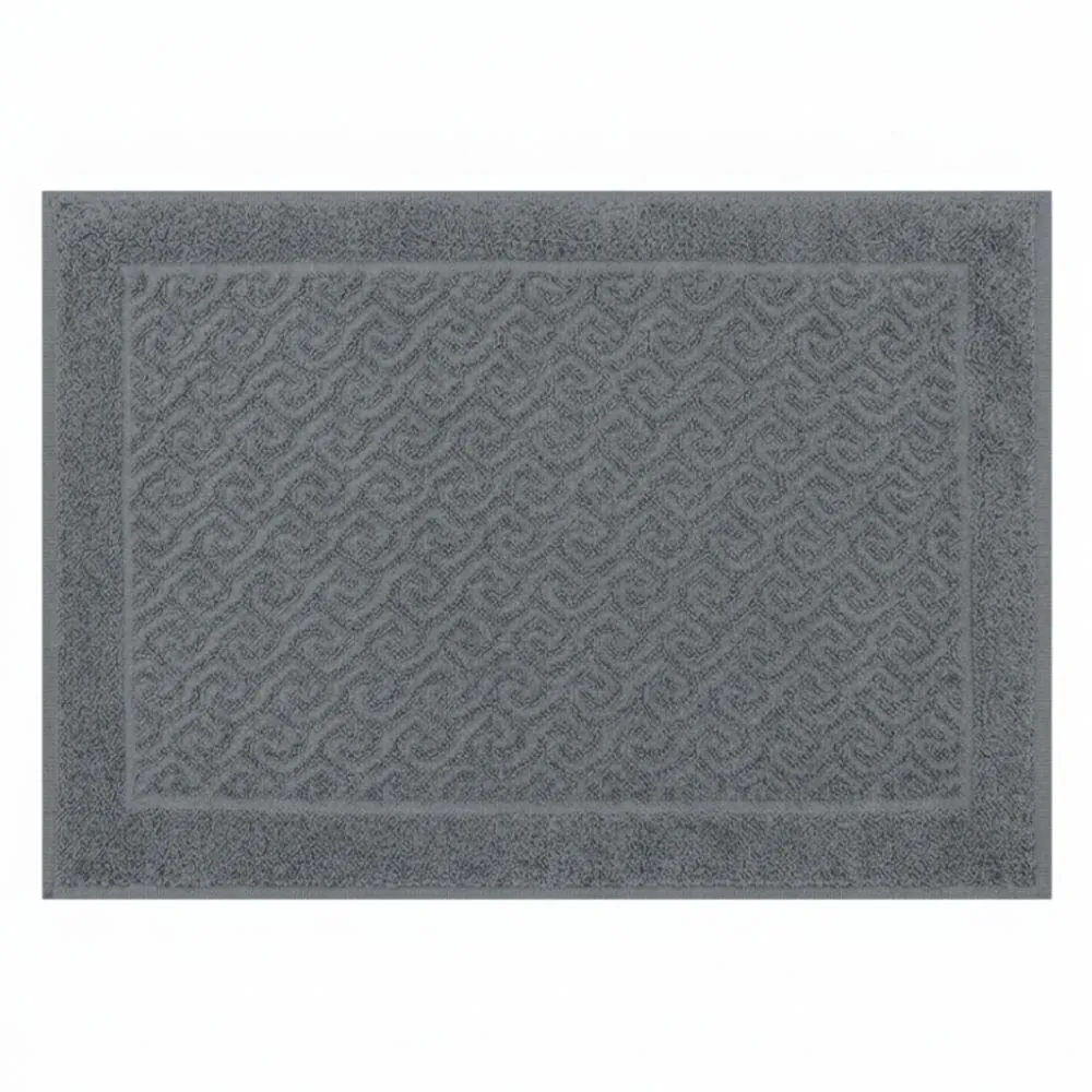 Toalha de Piso para Banheiro 45X68cm Spazio - Cinza Onix