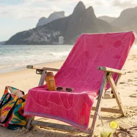 Toalha de Praia Ipanema 100% Algodão - Marinho