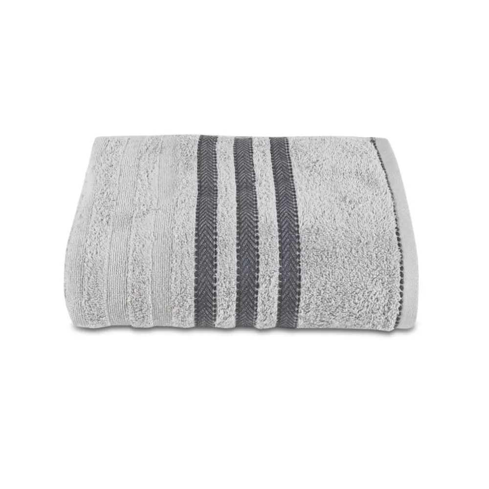 Toalha de Rosto 96% Algodão Jacquard Asti Corttex - Cinza