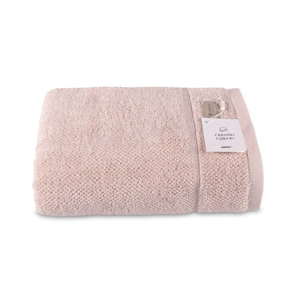 Toalha de Rosto Algodão 100% Fio Egípcio Döhler - Rosa Claro